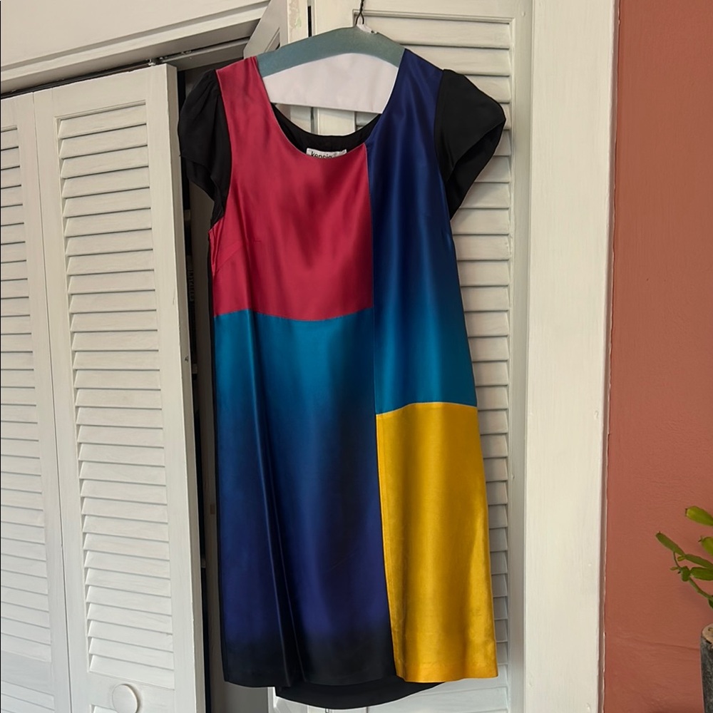 Kensie Multicolor Dress with Cap Sleeves